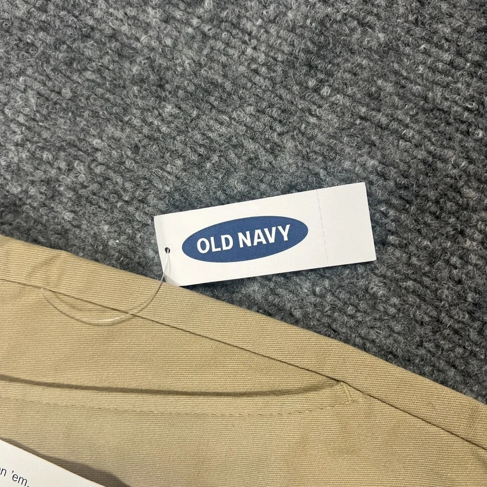 Old Navy Built in Flex Chino Shorts‎ Kids 8 Beige Stretch Mid Rise Lot of 2